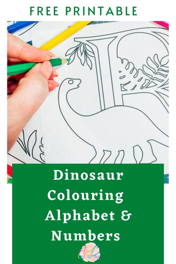 Free Printable Dinosaur Alphabet and Numbers -2