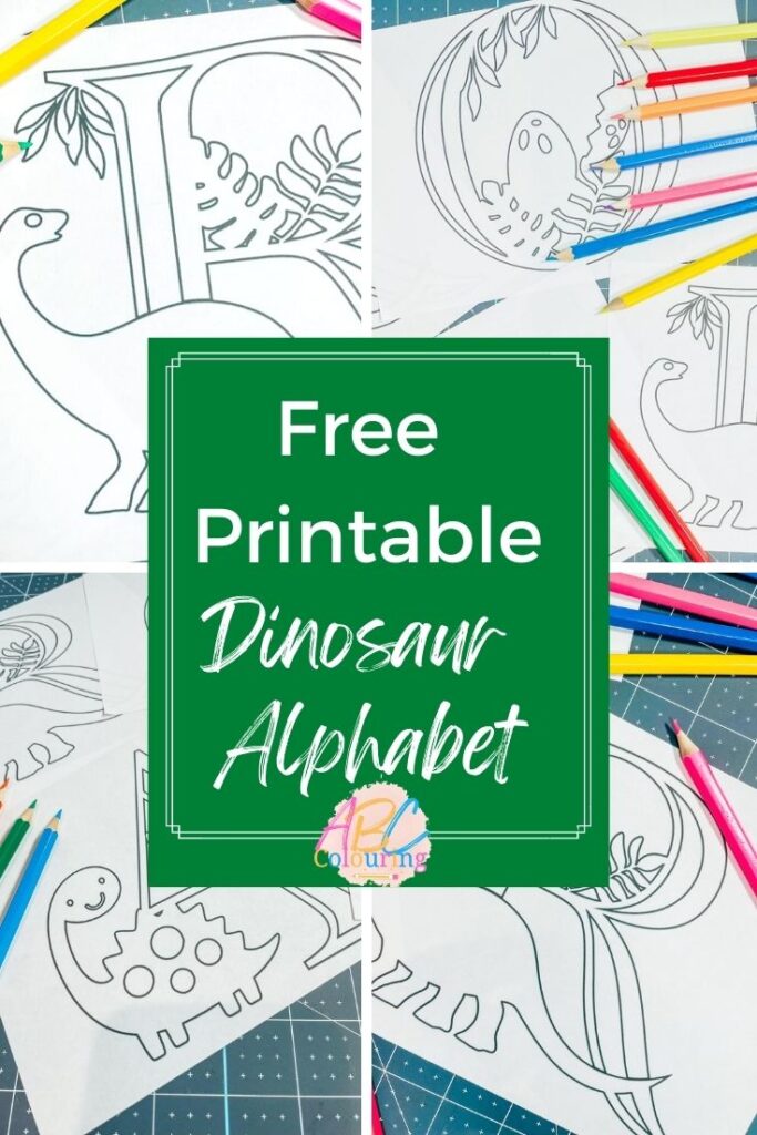 Free Printable Dinosaur Alphabet and Numbers To Color in-2