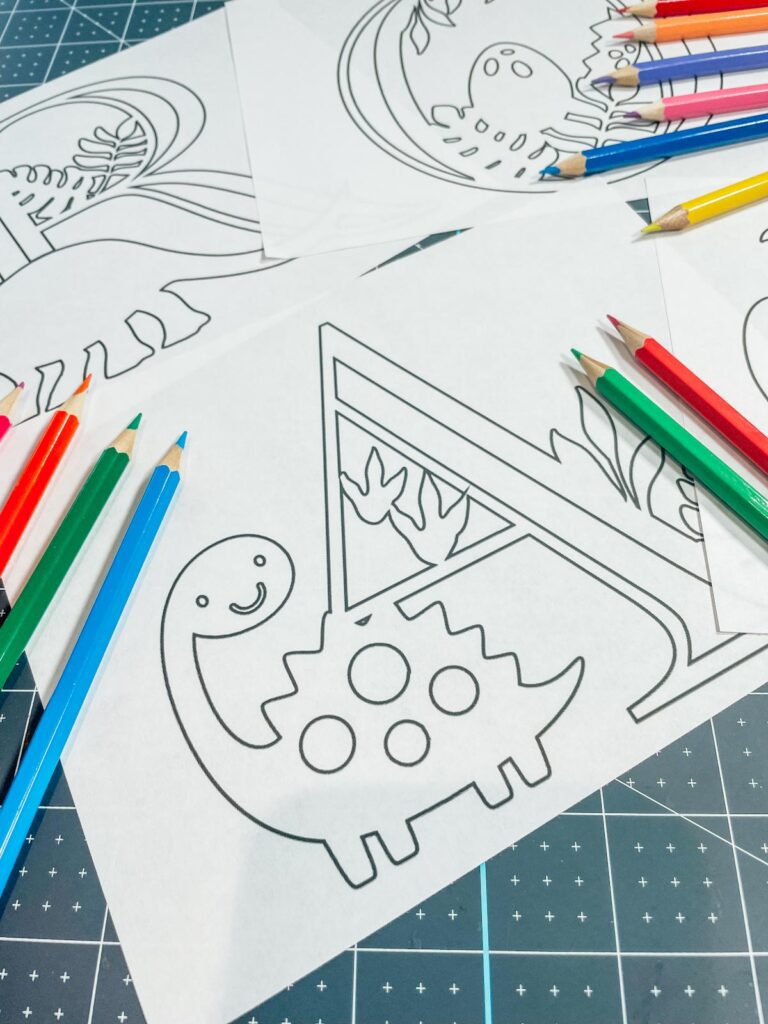 Free Printable Dinosaur Colouring Alphabet And Numbers