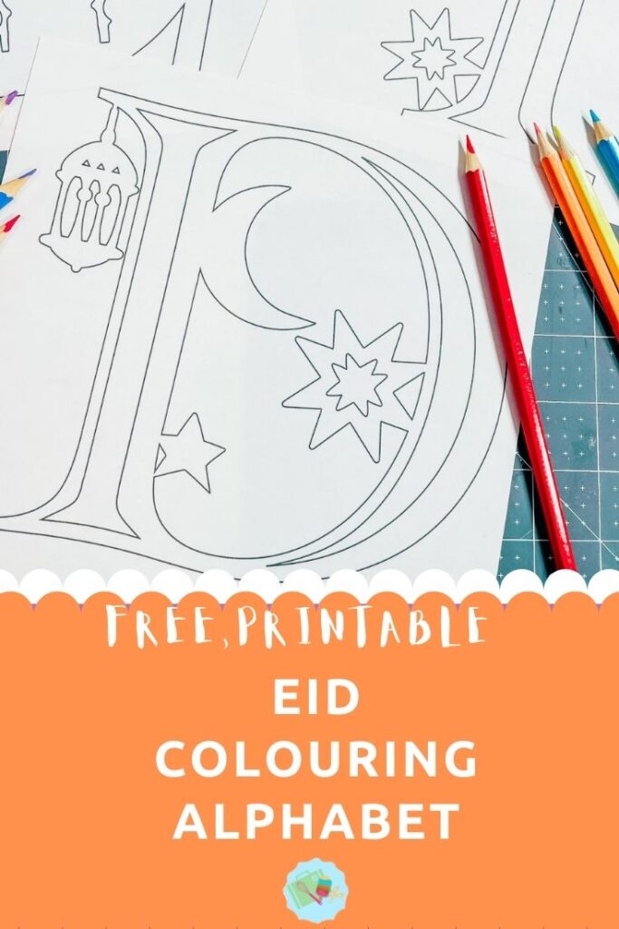 Free Eid ABC Printable Colouring Alphabet