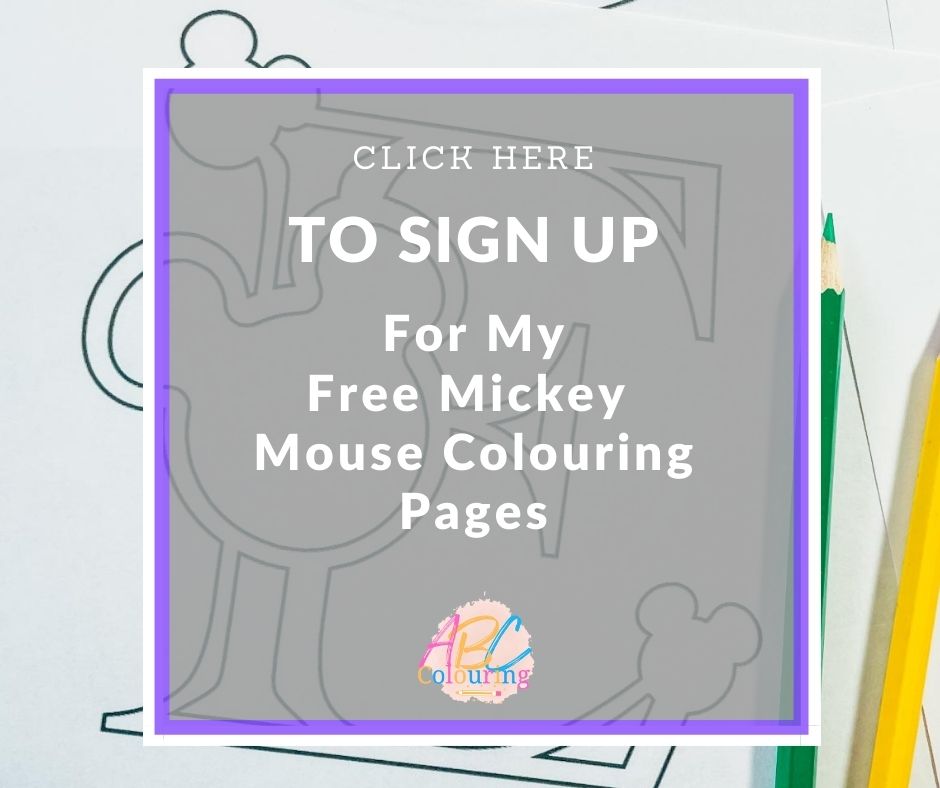 Free Mickey Mouse ABC Colouring alphabet and numbers