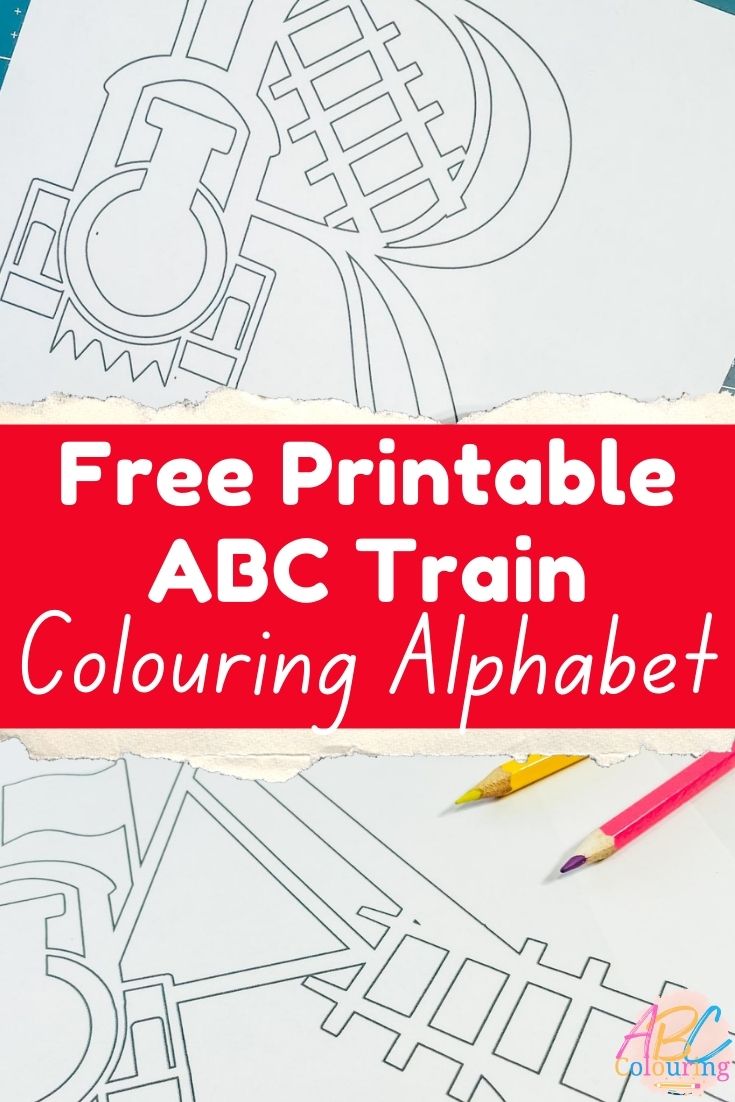 ABC Train Colouring Pages Alphabet And Numbers ⋆ Extraordinary Chaos