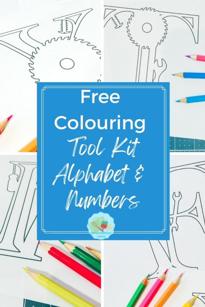 Free Tool Kit Colouring Alphabet