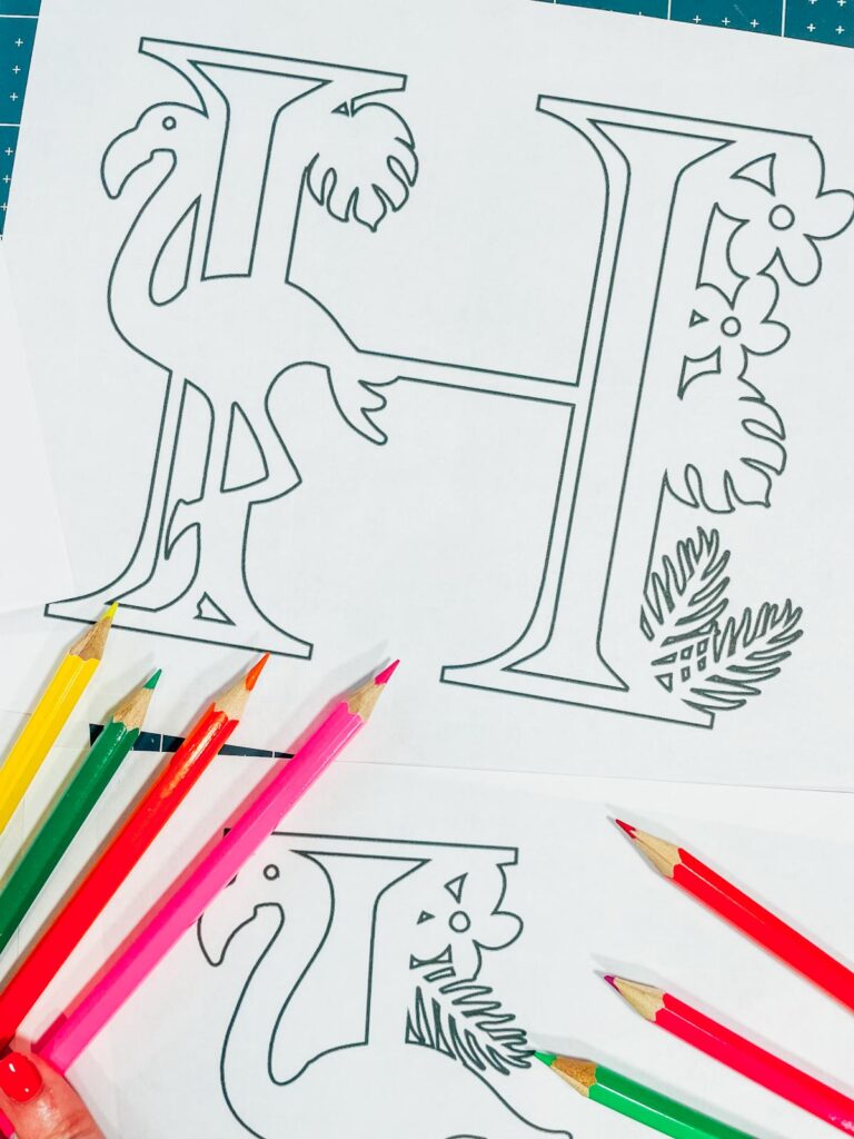 coloring printables for home learning and teachers