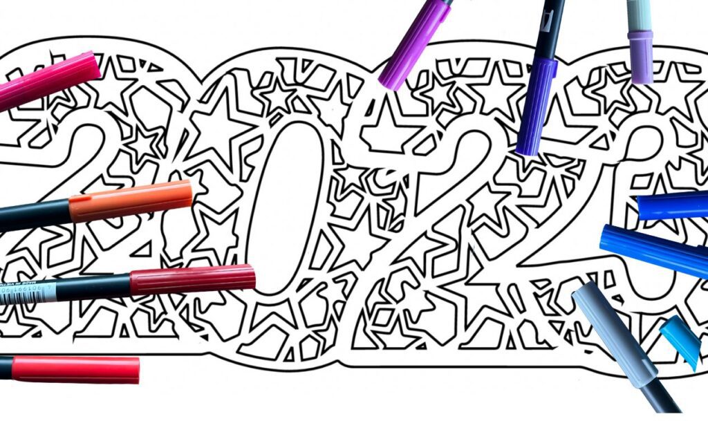 2023 Coloring Page By Sarah Christie ABC Coloring