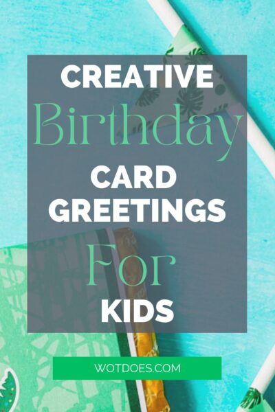 Creative Birthday Card Greeting For Kids